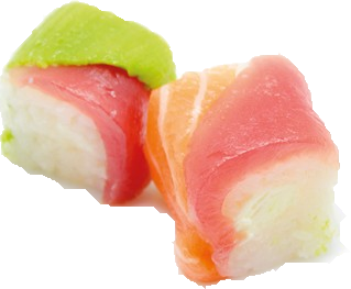 RR1 - Rainbow Roll Crevette Tempura, Concombre, Sauce épicée