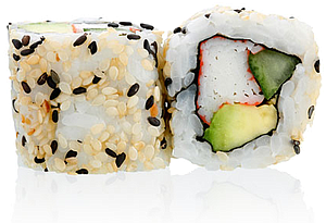 CR7 - California Roll Crabe Avocat Sauce épicée